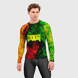 Рашгард мужской Doom Eternal fire, цвет: 3D-принт — фото 2