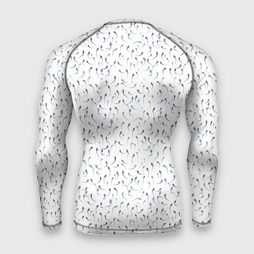 Мужской рашгард Сперматозоиды разноцветные паттерн / 3D-принт – фото 2