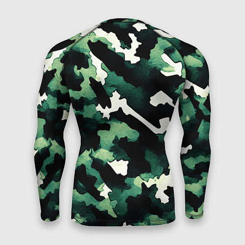 Мужской рашгард Яркий зелёный камуфляж / 3D-принт – фото 2