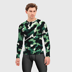 Рашгард мужской Яркий зелёный камуфляж, цвет: 3D-принт — фото 2