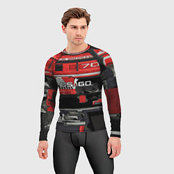 Рашгард мужской СS deagle aggressor, цвет: 3D-принт — фото 2