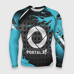 Рашгард мужской Portal game краски, цвет: 3D-принт