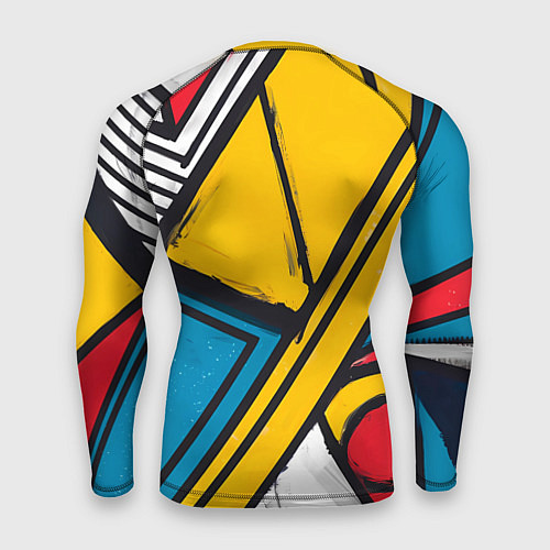 Мужской рашгард Загаражное граффити / 3D-принт – фото 2