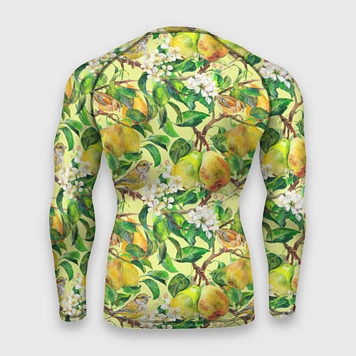 Мужской рашгард Птица на грушевом дереве / 3D-принт – фото 2
