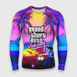 Мужской рашгард Vice city retro wave Lambo