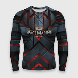 Мужской рашгард Warhammer 40000 space marine 2 лого
