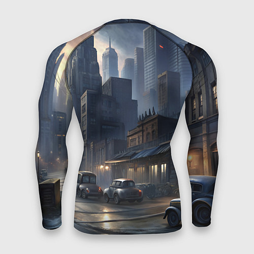 Мужской рашгард Мафия крестный котец / 3D-принт – фото 2