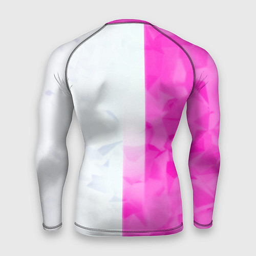 Мужской рашгард Game over pink abstraction / 3D-принт – фото 2
