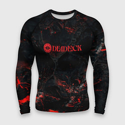 Мужской рашгард Deadlock logo red texture