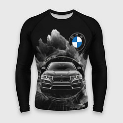 Рашгард мужской BMW абстрактный дым, цвет: 3D-принт