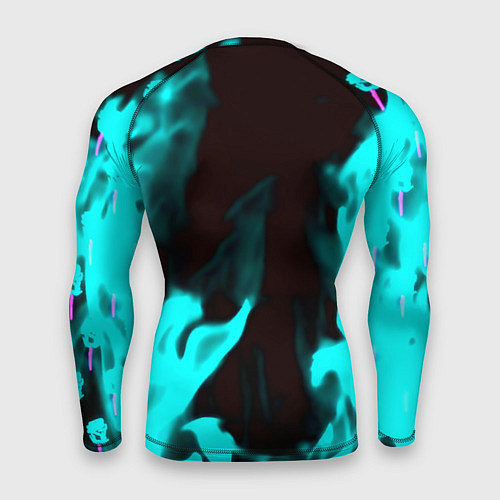 Мужской рашгард Ramones fire rose / 3D-принт – фото 2