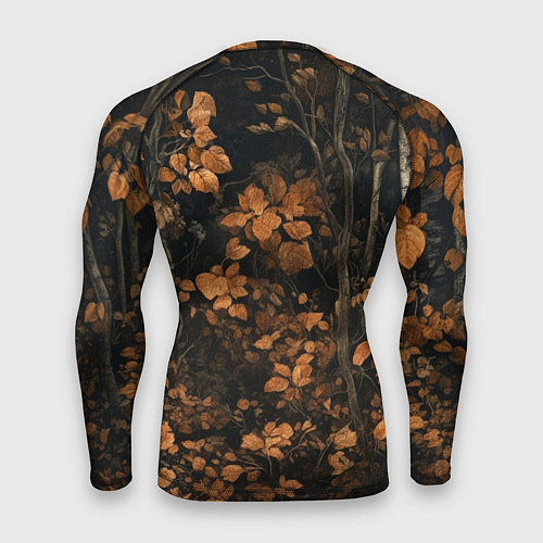 Мужской рашгард Лис в осенней чаще / 3D-принт – фото 2
