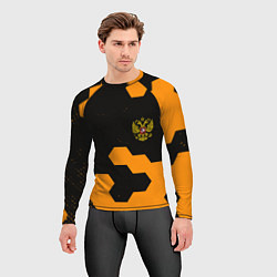 Рашгард мужской Герф РФ соты броня, цвет: 3D-принт — фото 2