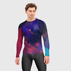 Рашгард мужской Абстракция - брызги, цвет: 3D-принт — фото 2
