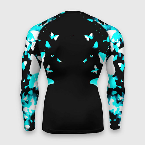 Мужской рашгард Bullet for my valentine бабочки / 3D-принт – фото 2