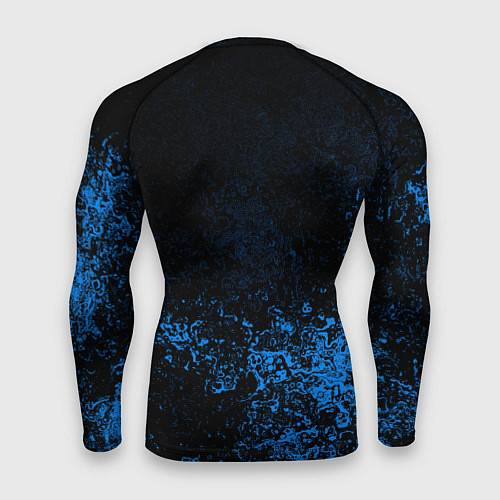 Мужской рашгард Horizon: Zero Dawn синие брызги красок / 3D-принт – фото 2