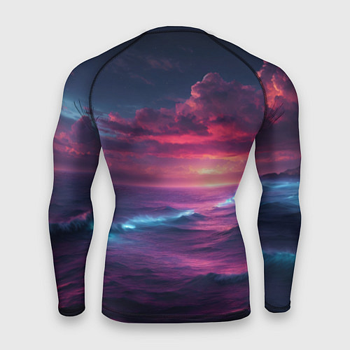 Мужской рашгард Night sea / 3D-принт – фото 2
