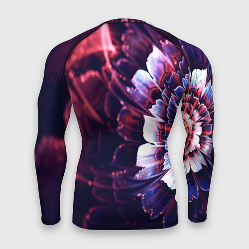 Мужской рашгард Фрактальный цветок абстракция / 3D-принт – фото 2