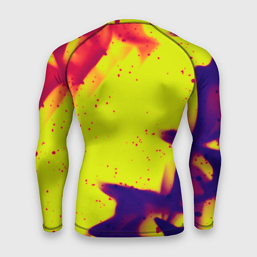 Мужской рашгард Serious Sam flame yellow / 3D-принт – фото 2