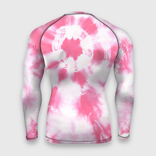 Мужской рашгард Розовый тай дай / 3D-принт – фото 2