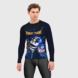 Рашгард мужской Robot trains Kay, цвет: 3D-принт — фото 2