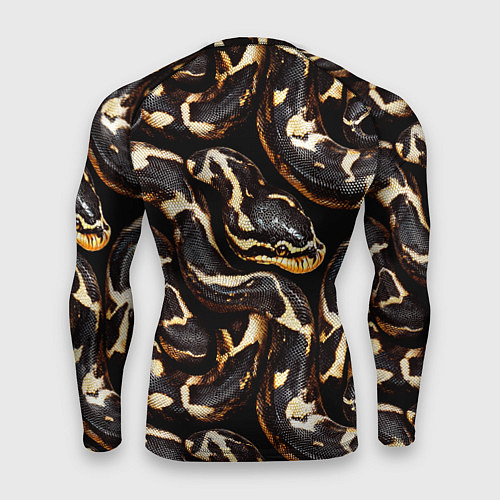Мужской рашгард Змея черно-белая / 3D-принт – фото 2