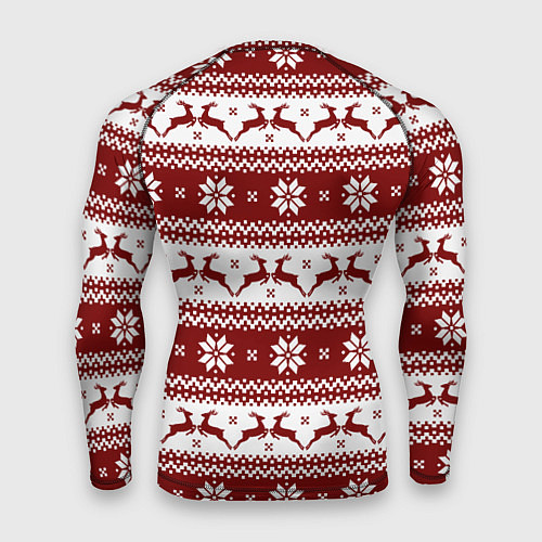 Мужской рашгард Скандинавский узор с оленями / 3D-принт – фото 2