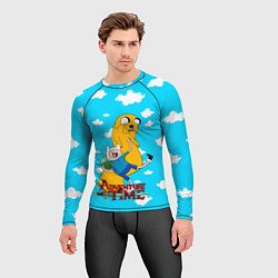 Рашгард мужской Время приключений, цвет: 3D-принт — фото 2