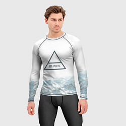 Рашгард мужской 30 Seconds to Mars - рок группа, цвет: 3D-принт — фото 2