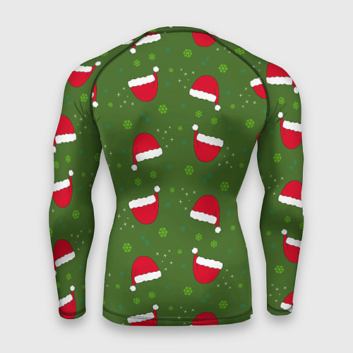Мужской рашгард Шапка Санты / 3D-принт – фото 2