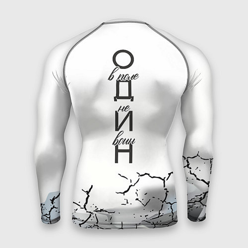 Мужской рашгард Одинокий борец на просторах / 3D-принт – фото 2