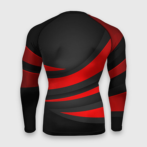 Мужской рашгард Exeed - красные линии / 3D-принт – фото 2
