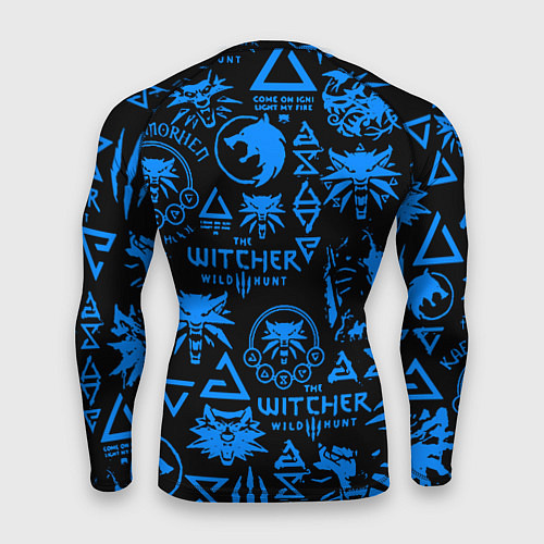 Мужской рашгард The Witcher logo pattern / 3D-принт – фото 2