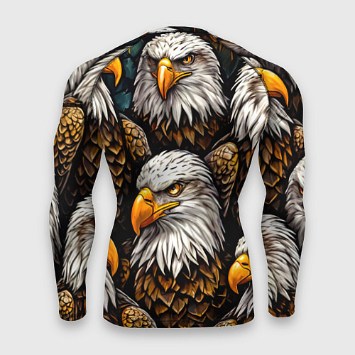 Мужской рашгард Белоголовые орлы / 3D-принт – фото 2
