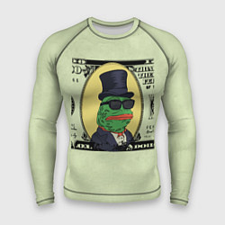 Рашгард мужской Pepe is the main cryptocurrency, цвет: 3D-принт