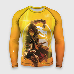 Рашгард мужской Скорпион - Mortal Kombat, цвет: 3D-принт