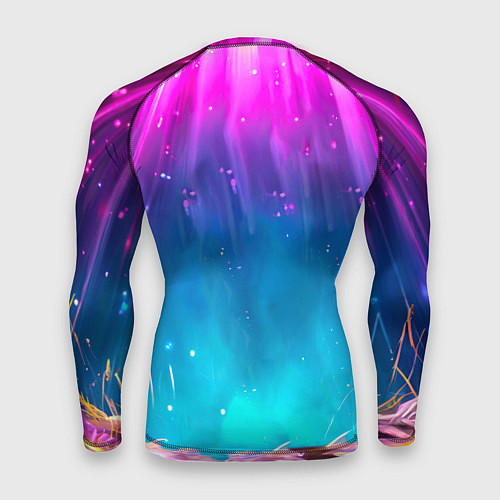 Мужской рашгард Пеликан в сиянии лучей / 3D-принт – фото 2