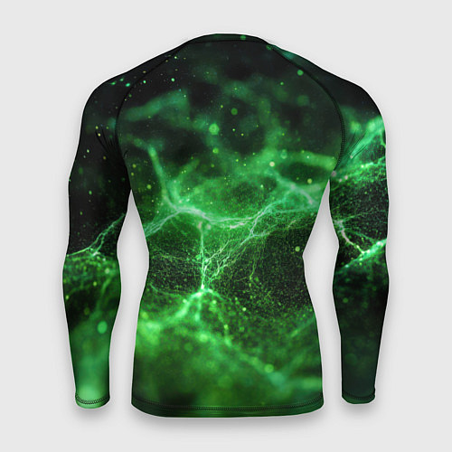 Мужской рашгард Зеленая связь текстура / 3D-принт – фото 2