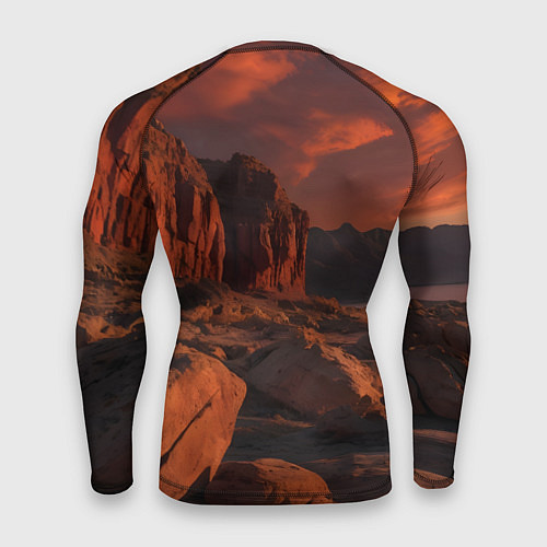 Мужской рашгард Ночной каньон / 3D-принт – фото 2