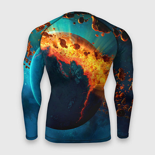 Мужской рашгард Взрыв планеты / 3D-принт – фото 2