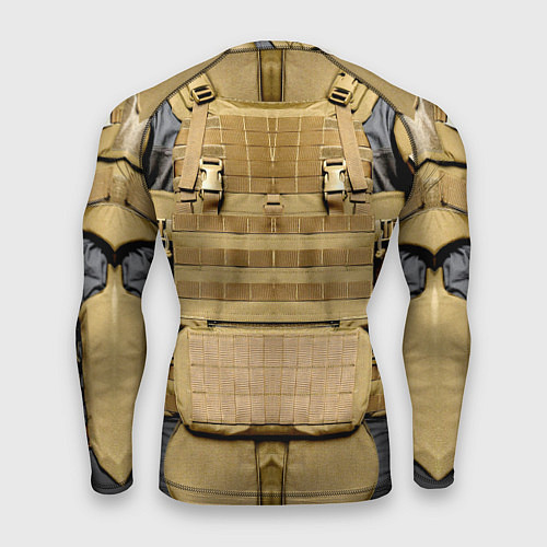 Мужской рашгард Бронежилет цвета хаки армия России / 3D-принт – фото 2