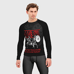 Рашгард мужской Славяне братья, цвет: 3D-принт — фото 2