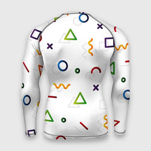 Мужской рашгард Геометрический хаос / 3D-принт – фото 2