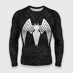 Рашгард мужской Знак венома с текстурой симбиота, цвет: 3D-принт