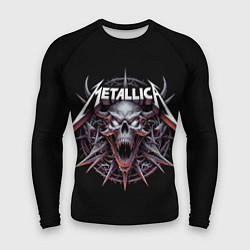 Мужской рашгард Metallica - cool skull with horns