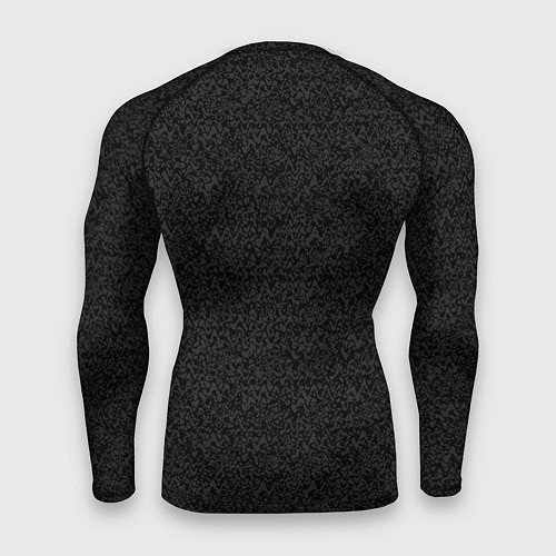 Мужской рашгард Чёрный с серым тёмный текстурированный / 3D-принт – фото 2