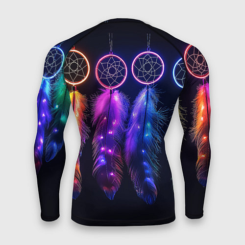 Мужской рашгард Ловцы снов - свечение перьев / 3D-принт – фото 2