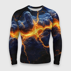 Рашгард мужской Молнии в разбитом небе, цвет: 3D-принт