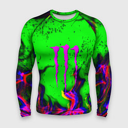Рашгард мужской Monster Energy flame, цвет: 3D-принт