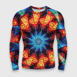 Мужской рашгард Фрактальная узорная абстракция